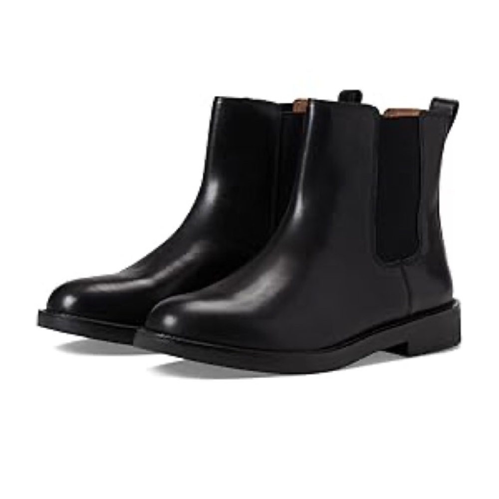 New Madewell The Cleary Chelsea Boot in Leather True Black Size 6.5 M Women - Picture 1 of 5